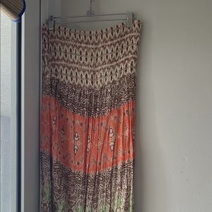 O’NEiLL multi color strapless maxi dress